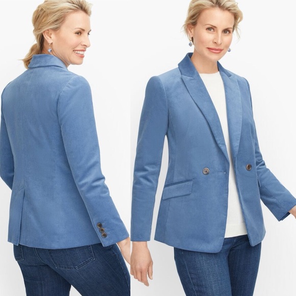Talbots Double Breasted Corduroy Blazer Fully Lined size 10 NWT - Picture 5 of 13